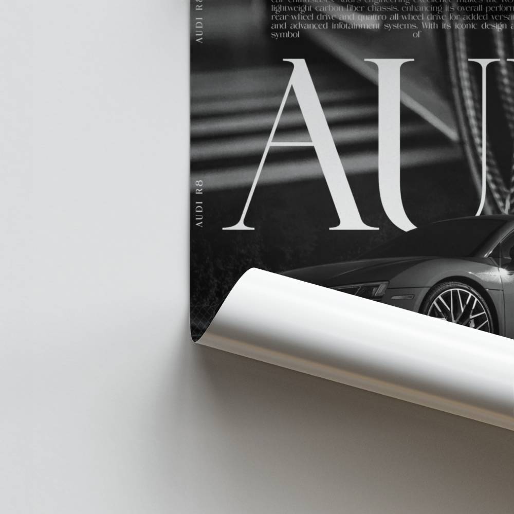 Affiche R8 Audi