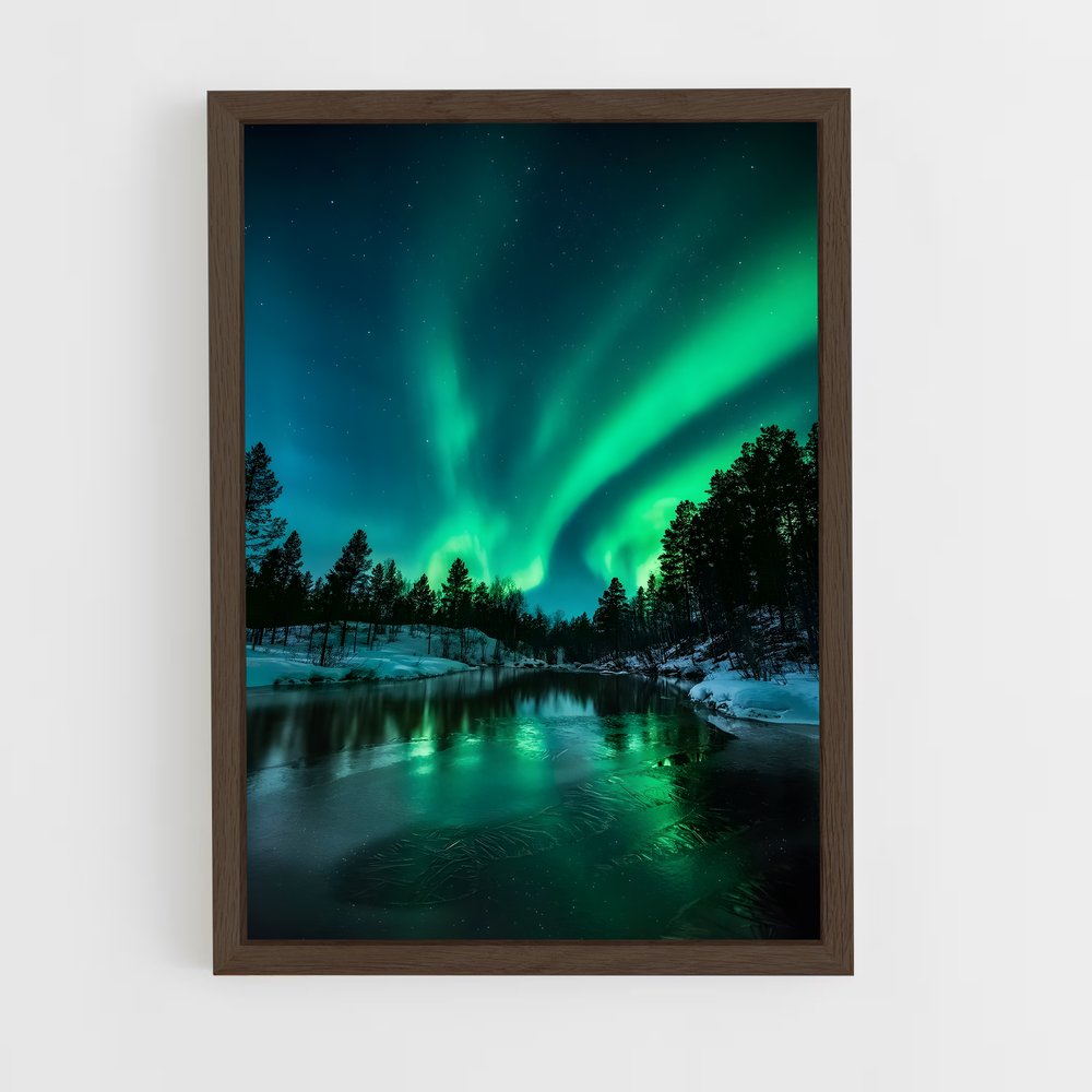aurora-1 cadre Bois foncé