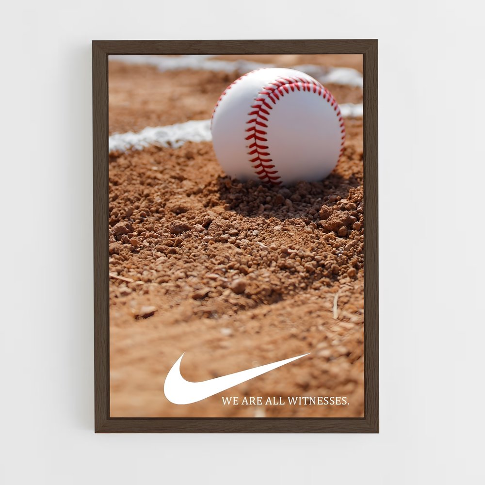 baseball-4 cadre Bois foncé