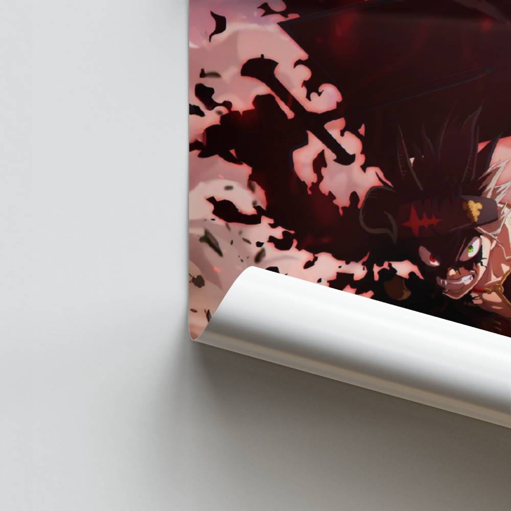 Demonische zwaard Asta-poster