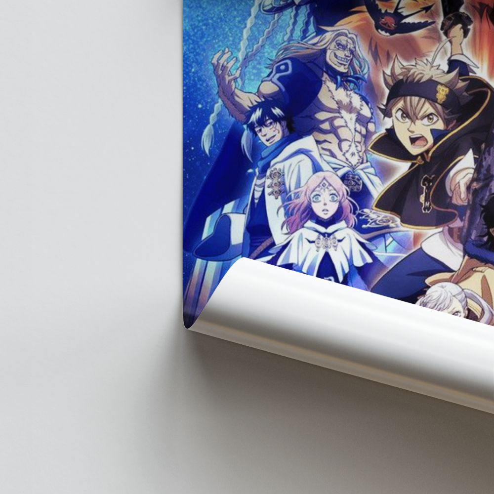 Poster Zwarte Klaver Elfen