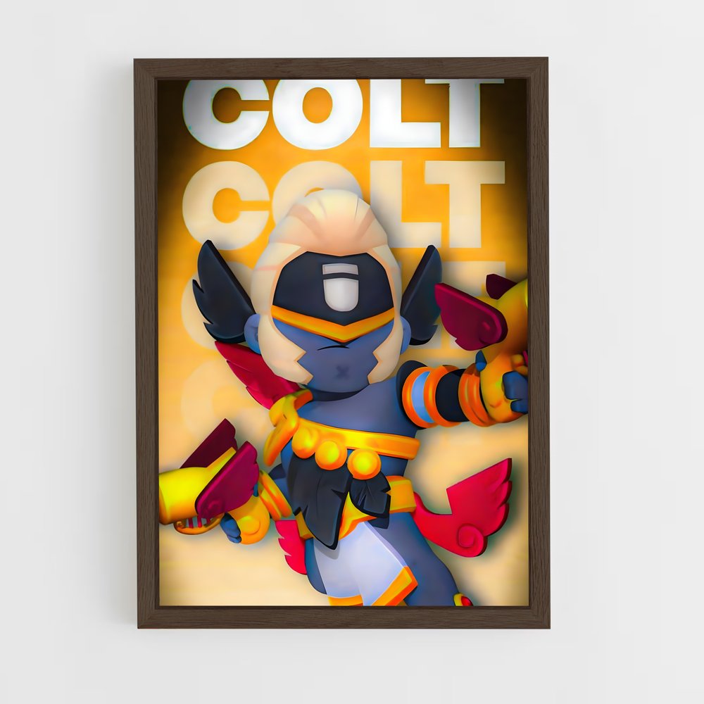 brawl-stars-16 cadre Bois foncé