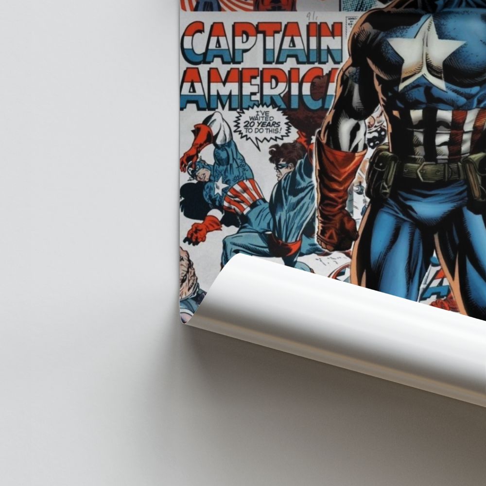 Affiche Captain America Comics