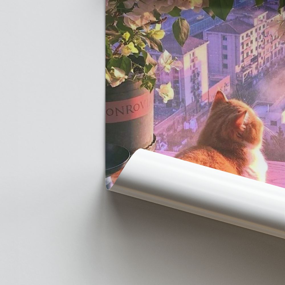 Esthetische kattenposter