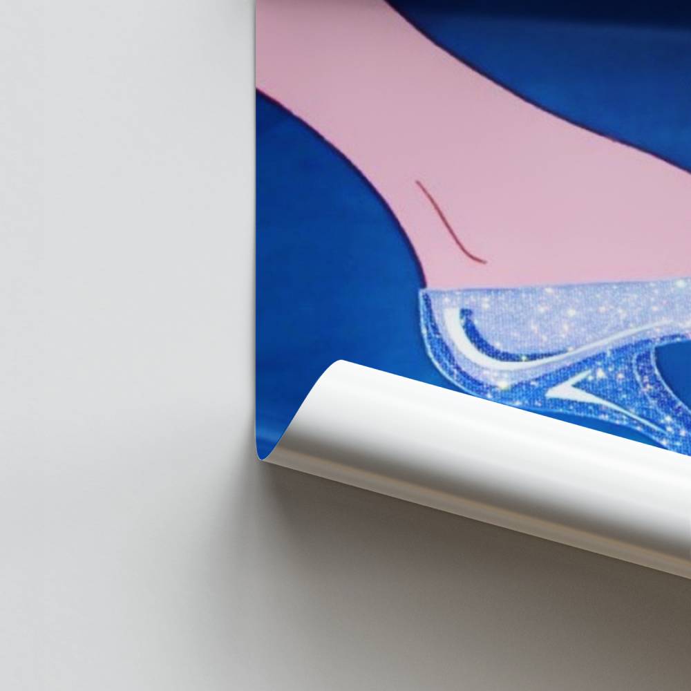 Poster Assepoester schoen
