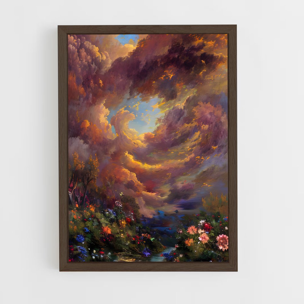 claude-monet-1 cadre Bois foncé