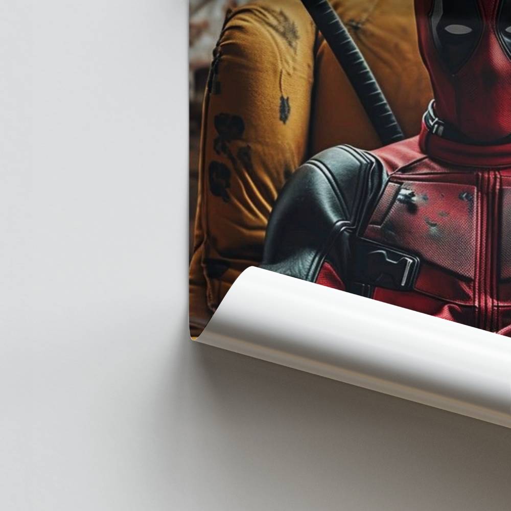 Poster Deadpool fauteuil