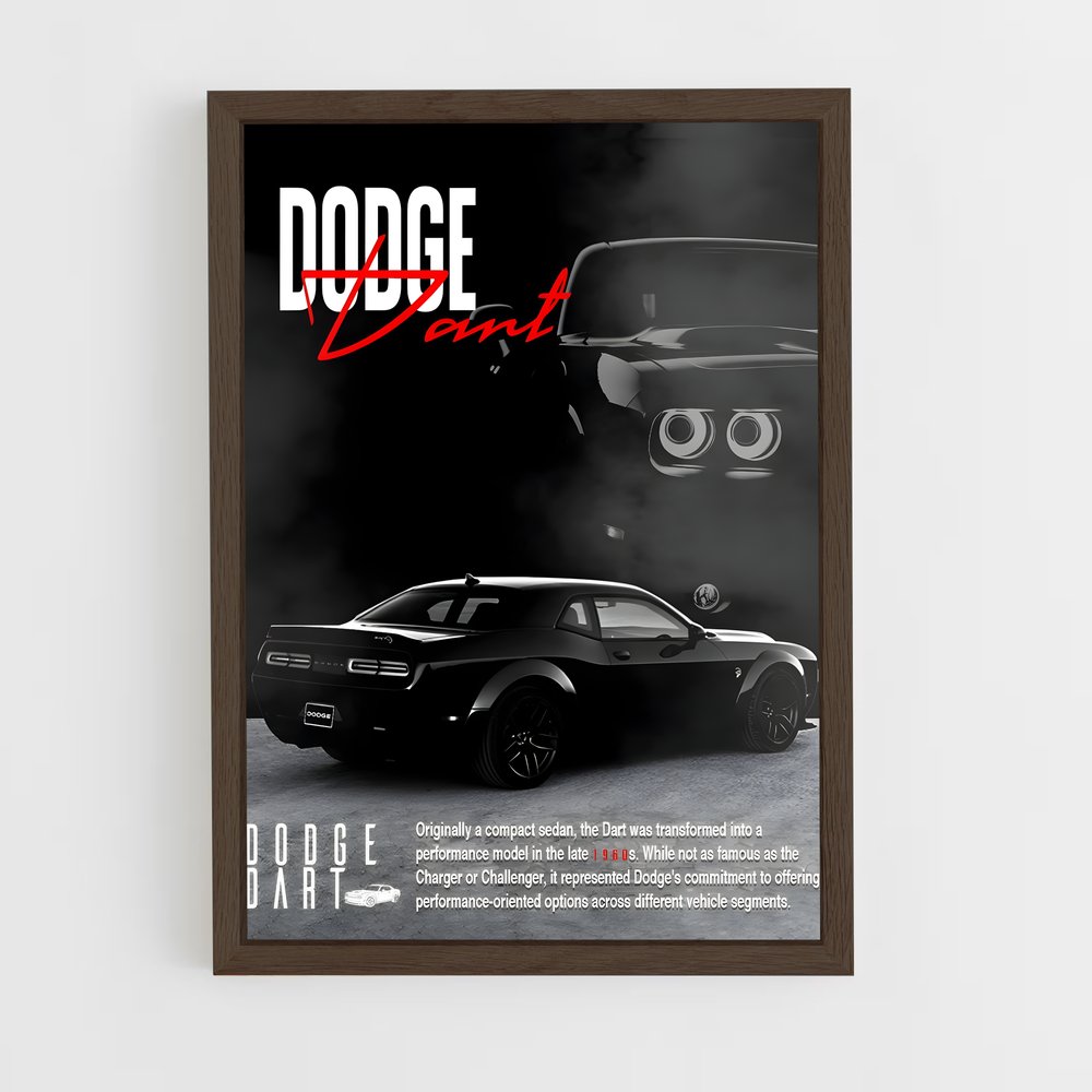dodge-5 cadre Bois foncé