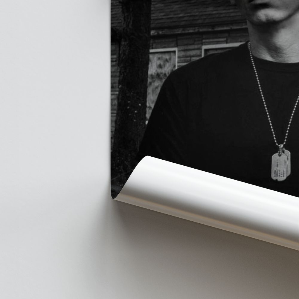 Poster Eminem Zwart en Wit