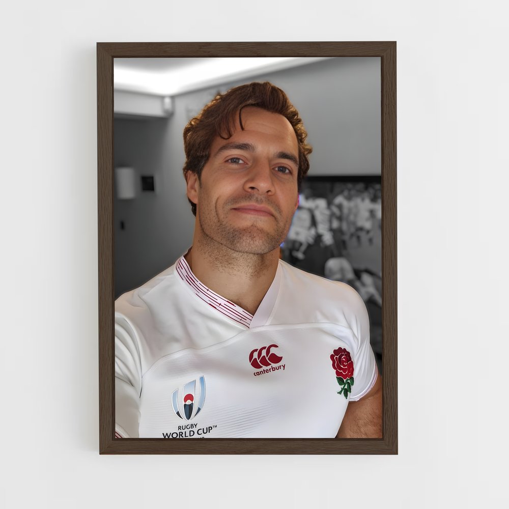 england-rugby-2 cadre Bois foncé