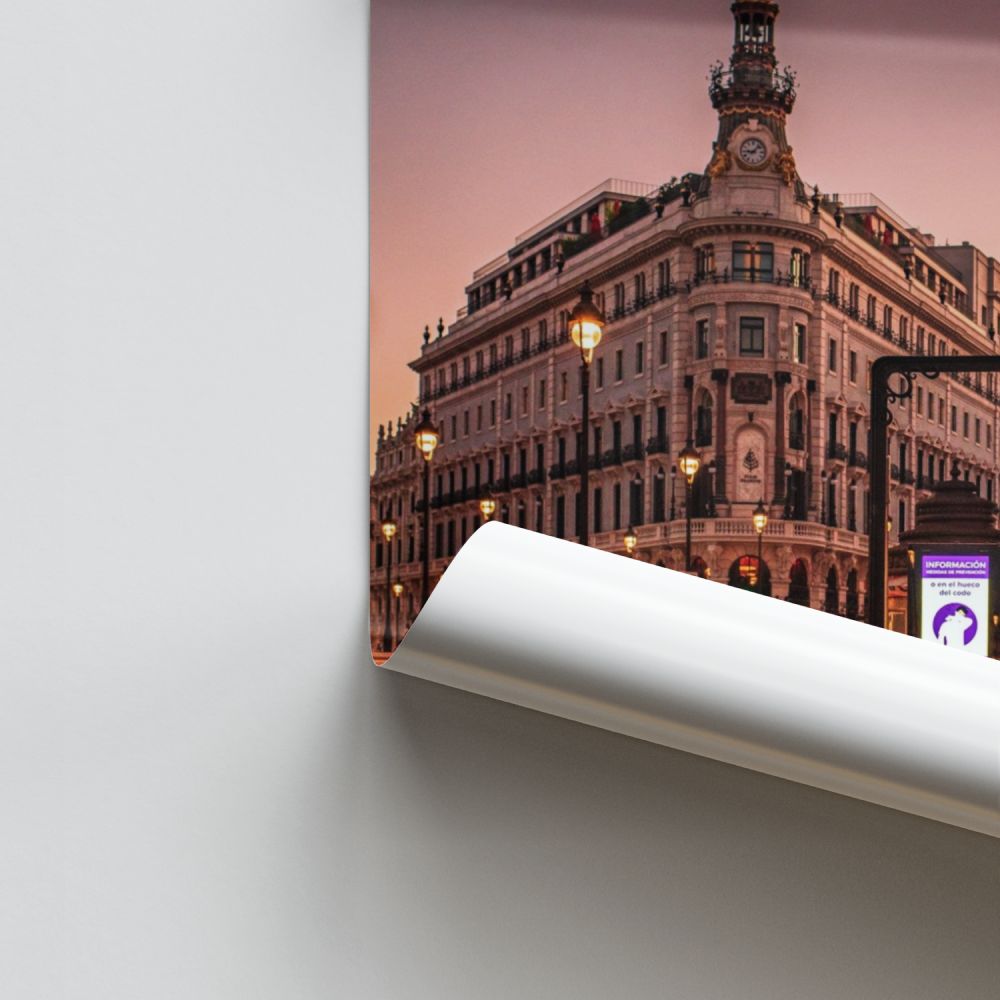 Spaanse metroposter