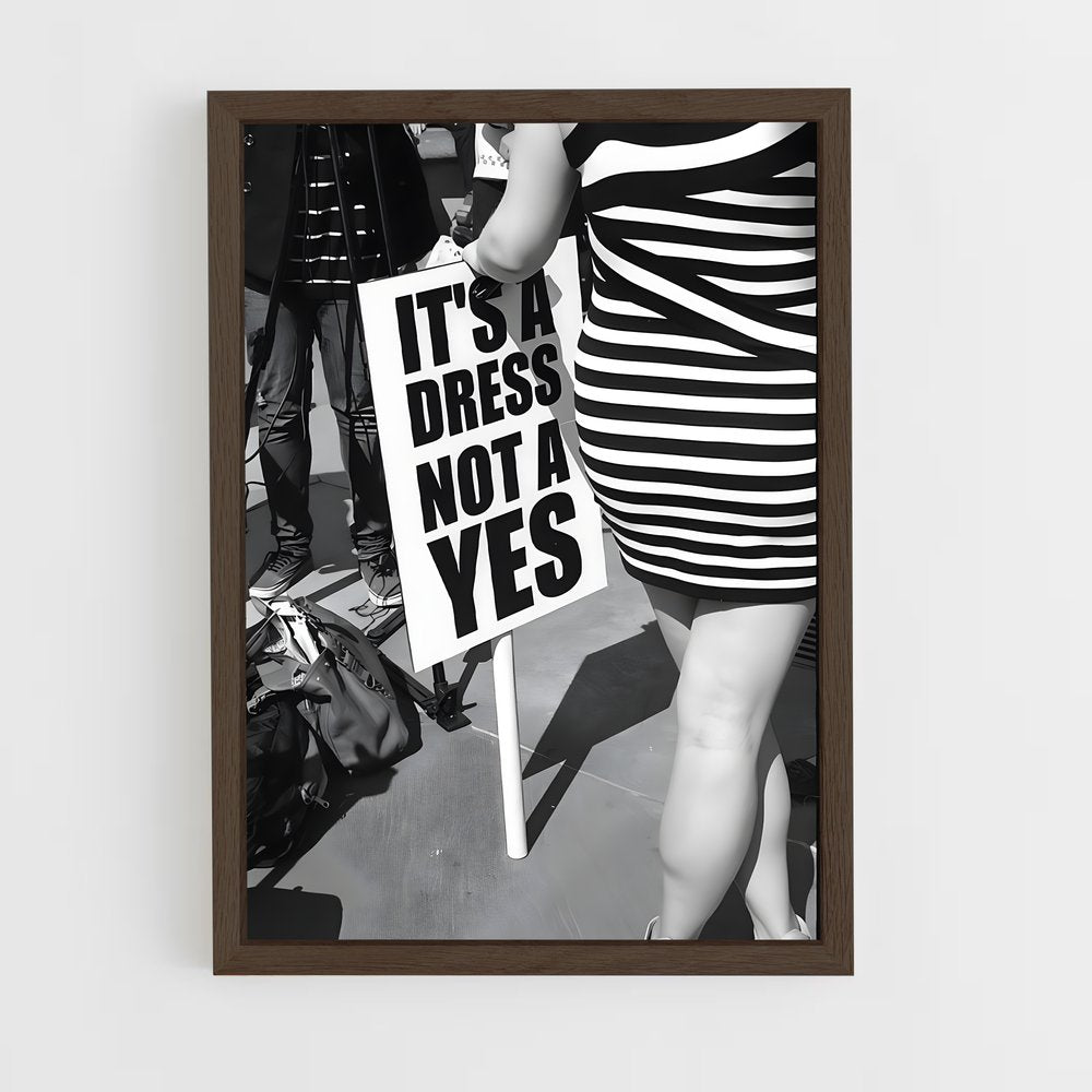 feminist-8 cadre Bois foncé