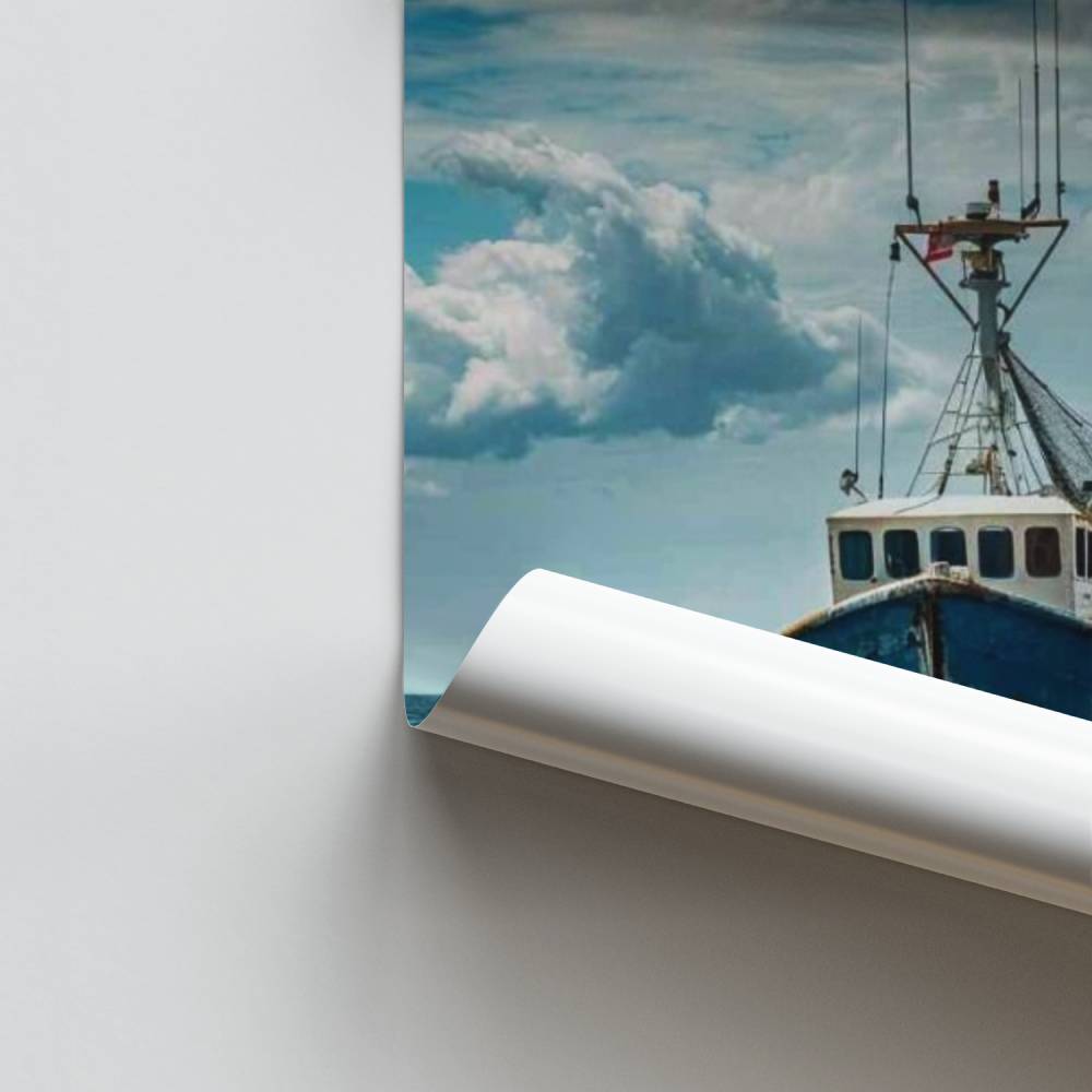 Horizon vissersboot poster