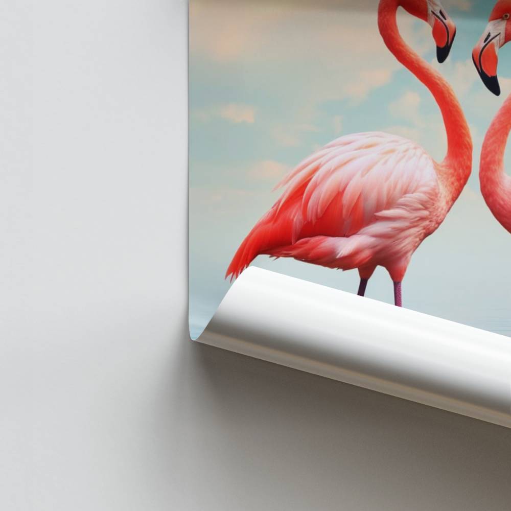 Flamingo Romaanse Poster