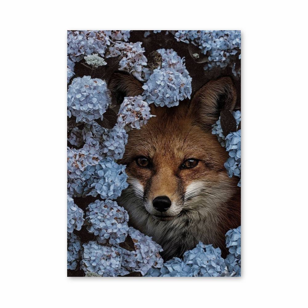 Poster Renard Floral
