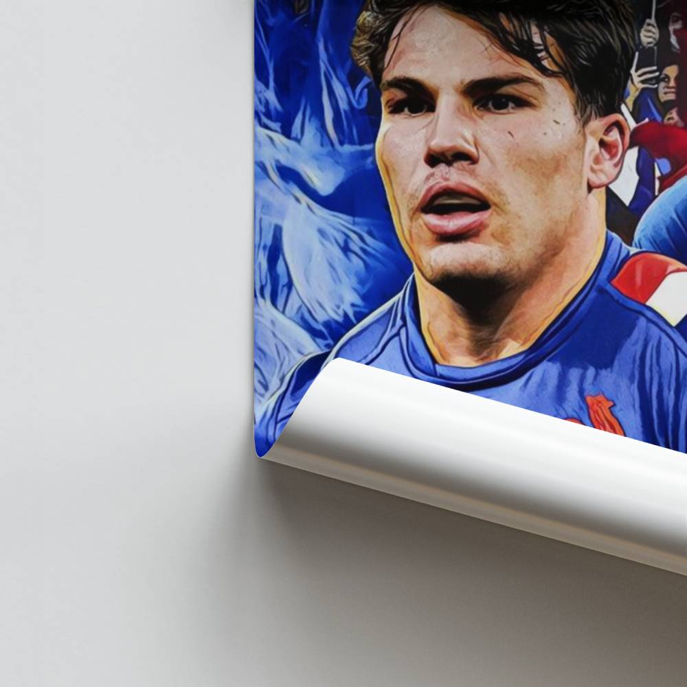 Poster Blauwe Rugby Passie