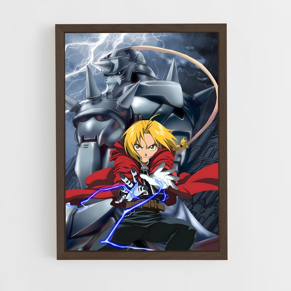 full-metal-alchemist-5 cadre Bois foncé