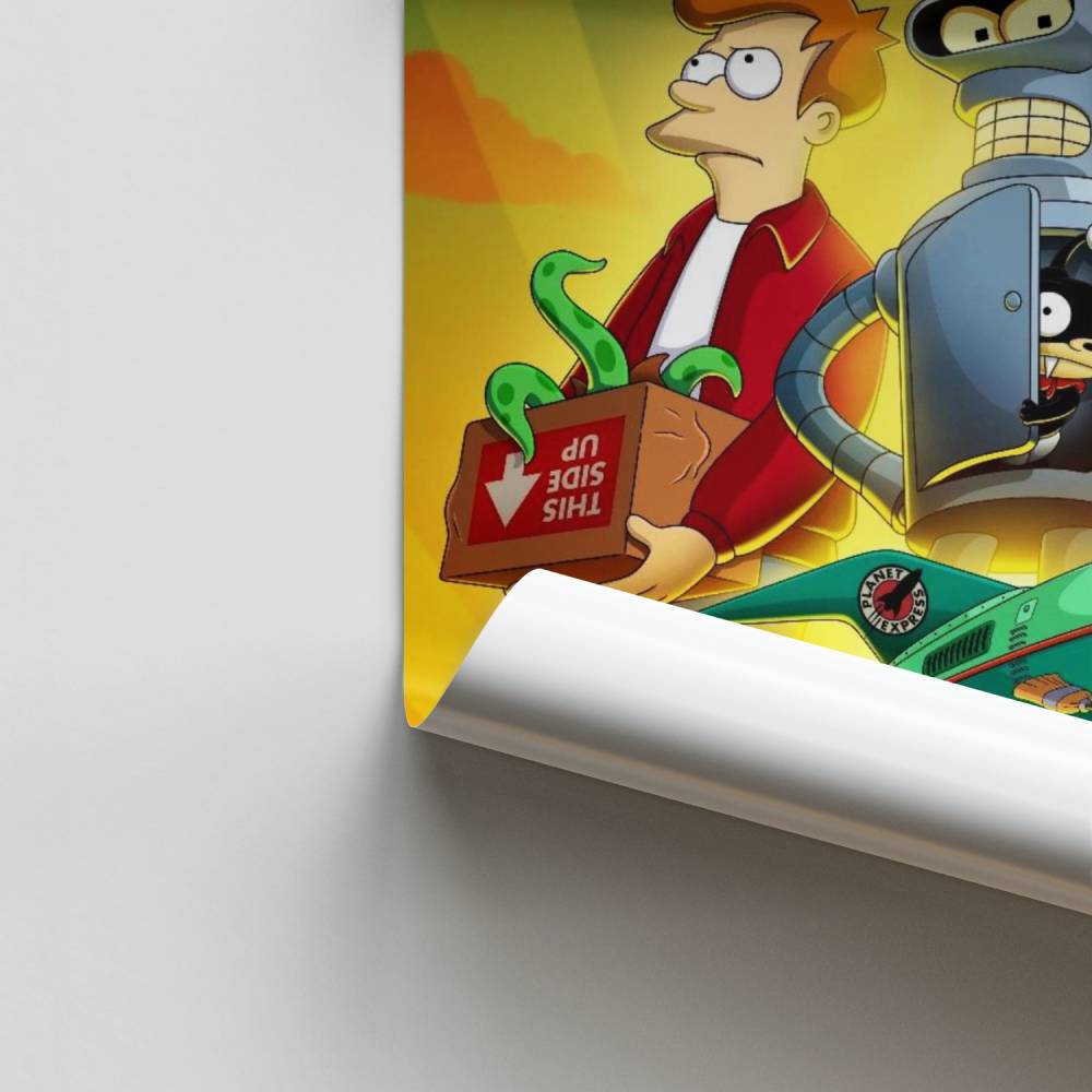 Futuristische avonturenposter