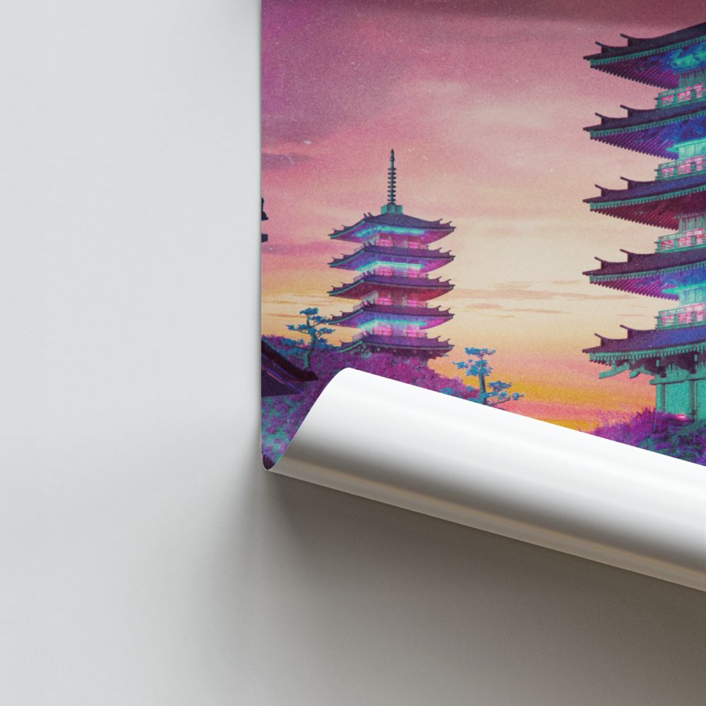 Japanse futuristische poster