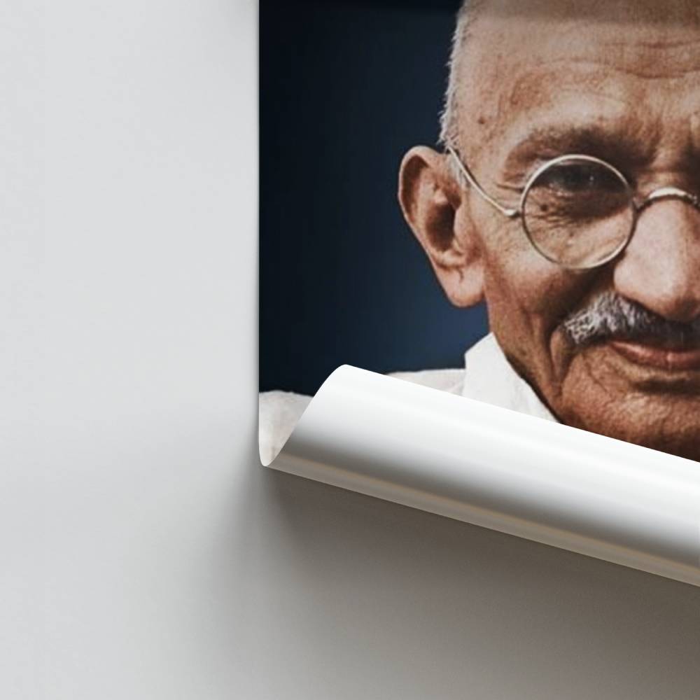 Poster Reflecties van Gandhi