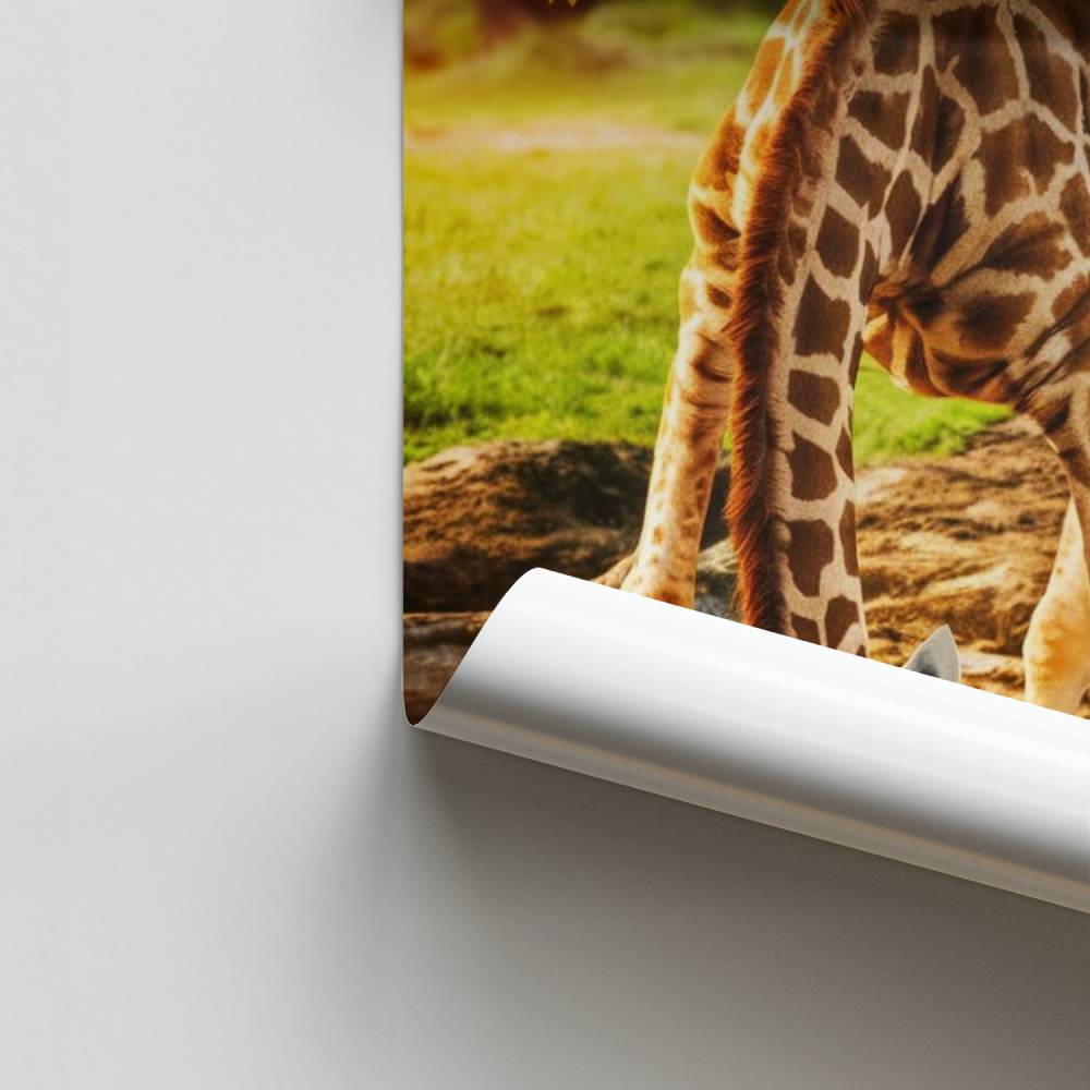 Poster Sérénité de la Girafe