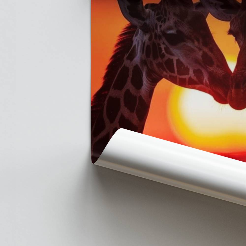 Poster Omhelzing in de schemering