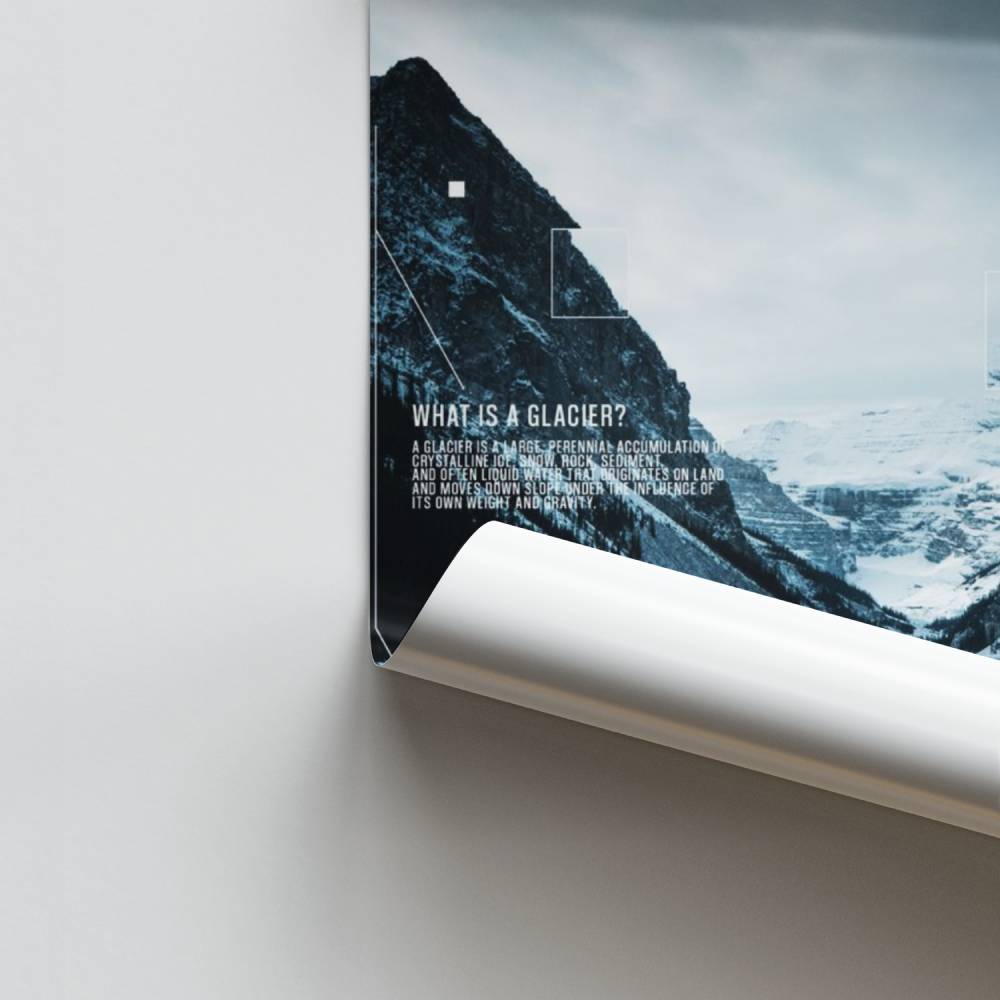 Poster Glacier Sérénité