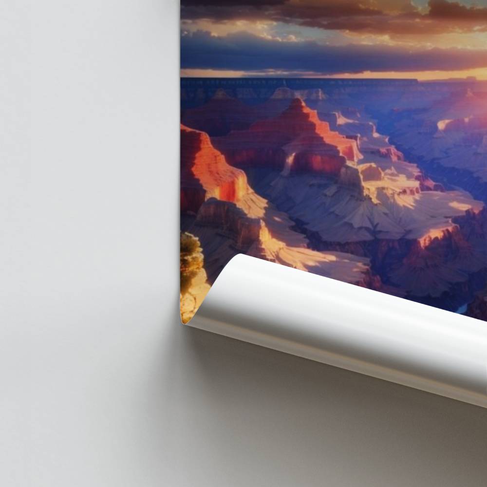 Poster Coucher de Soleil au Canyon