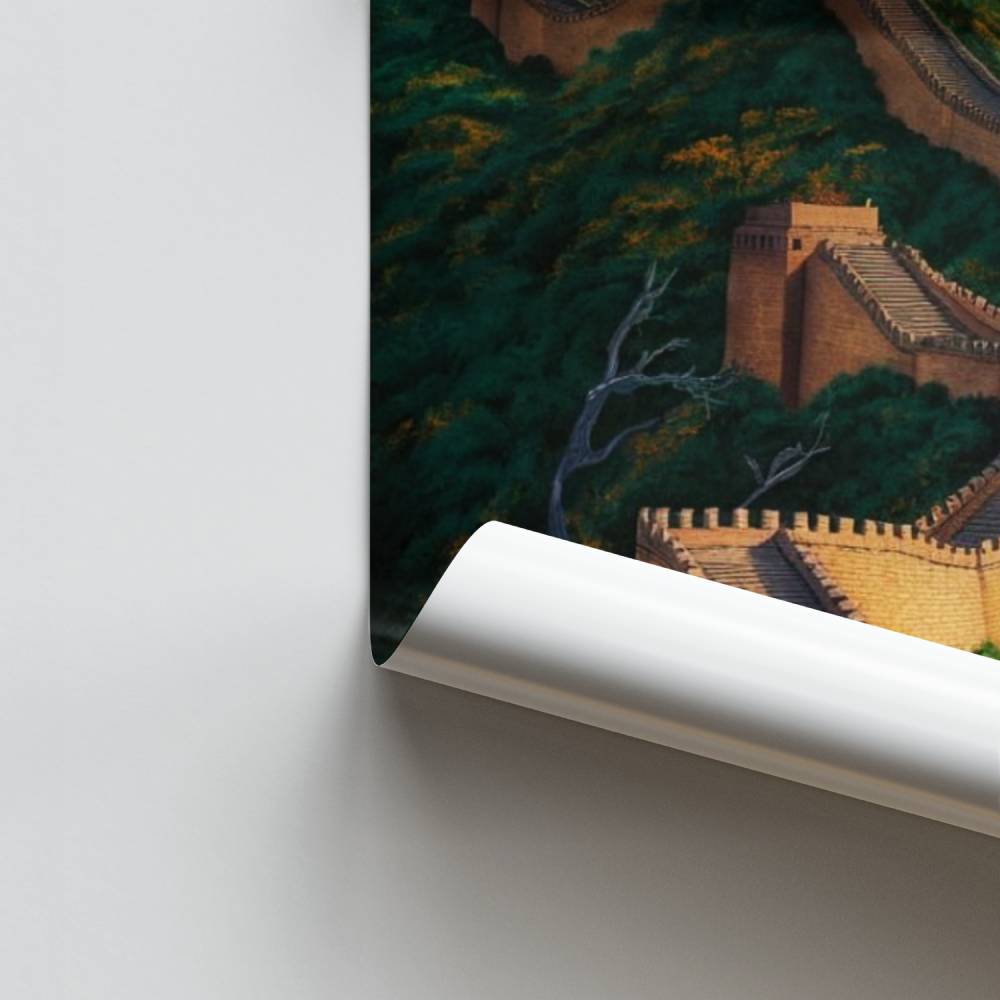 Poster Muraille et Montagne