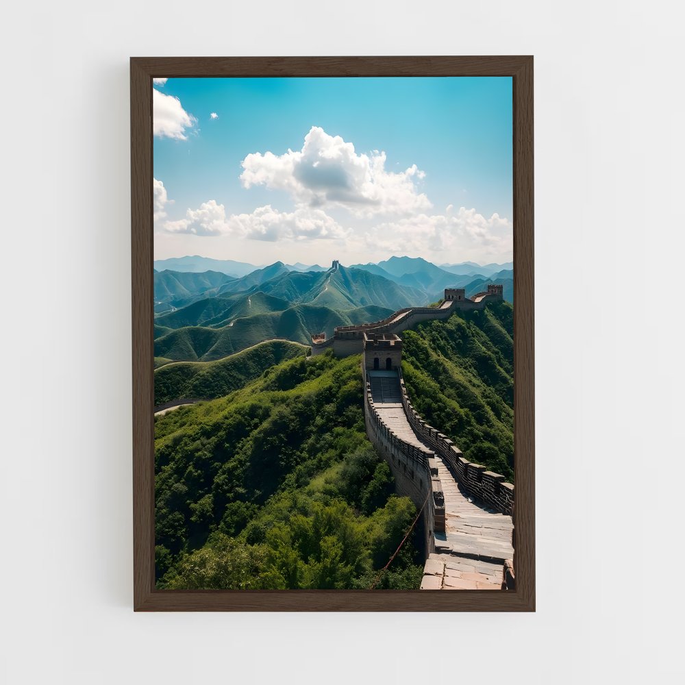 great-wall-of-china-15 cadre Bois foncé