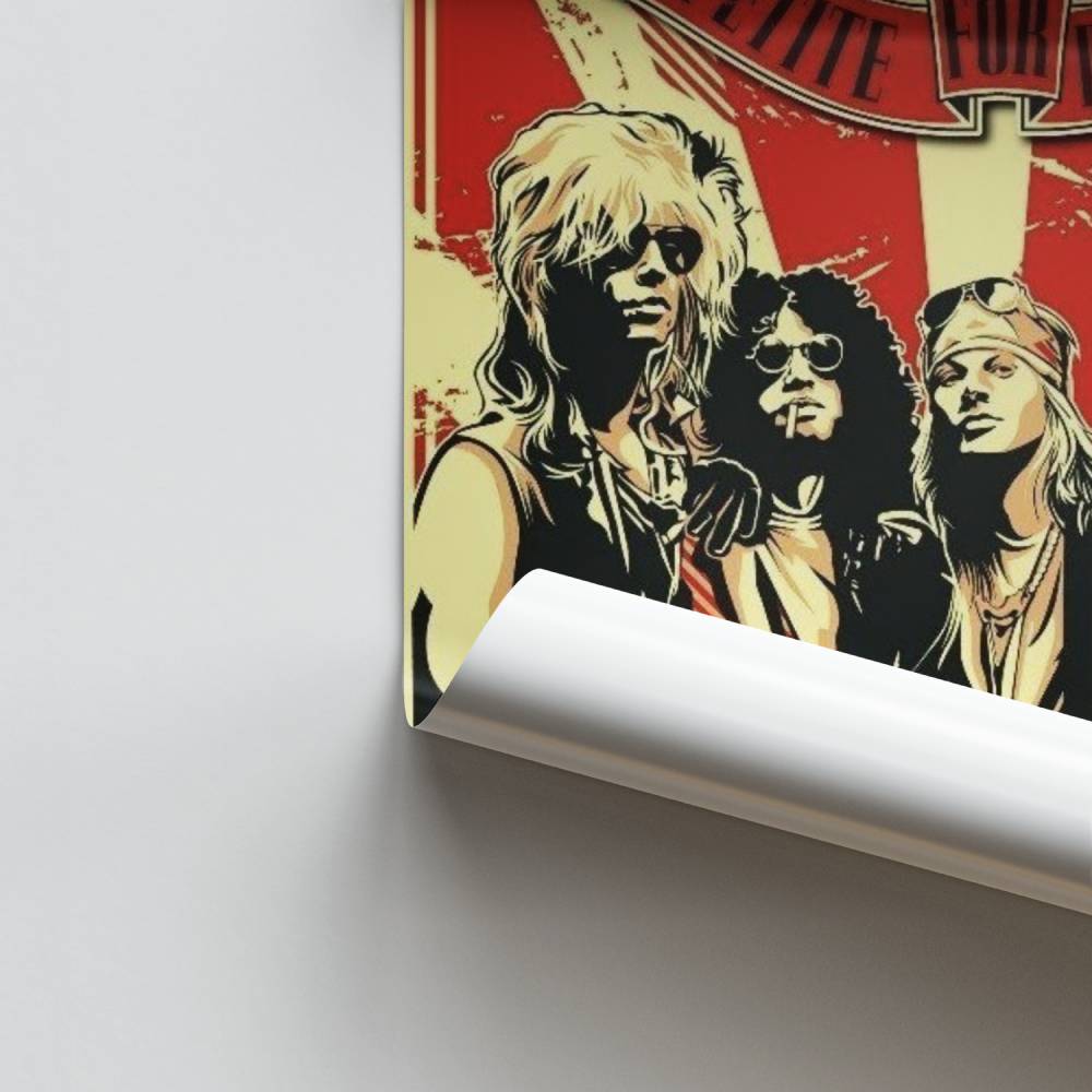 Poster Legendarische rotsrozen