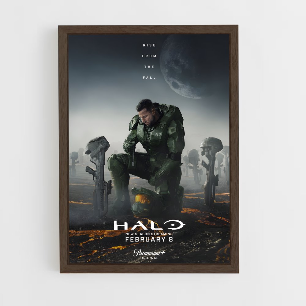halo-7 cadre Bois foncé
