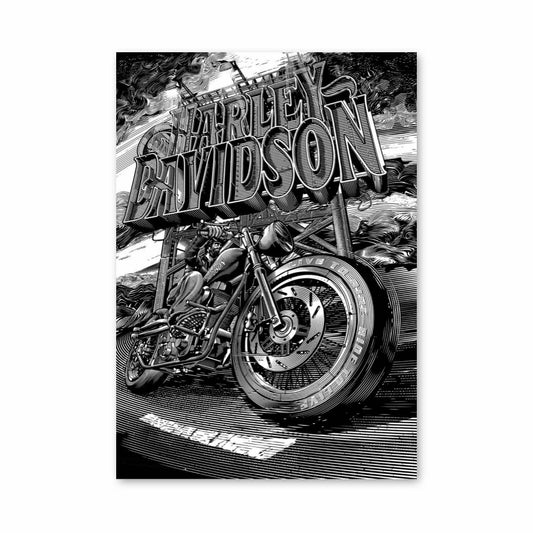 Poster Harley Davidson Chrono