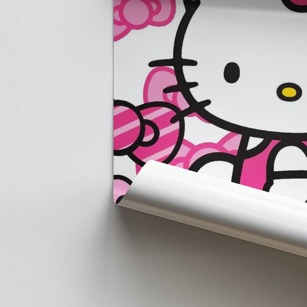 Hello Kitty roze lint poster