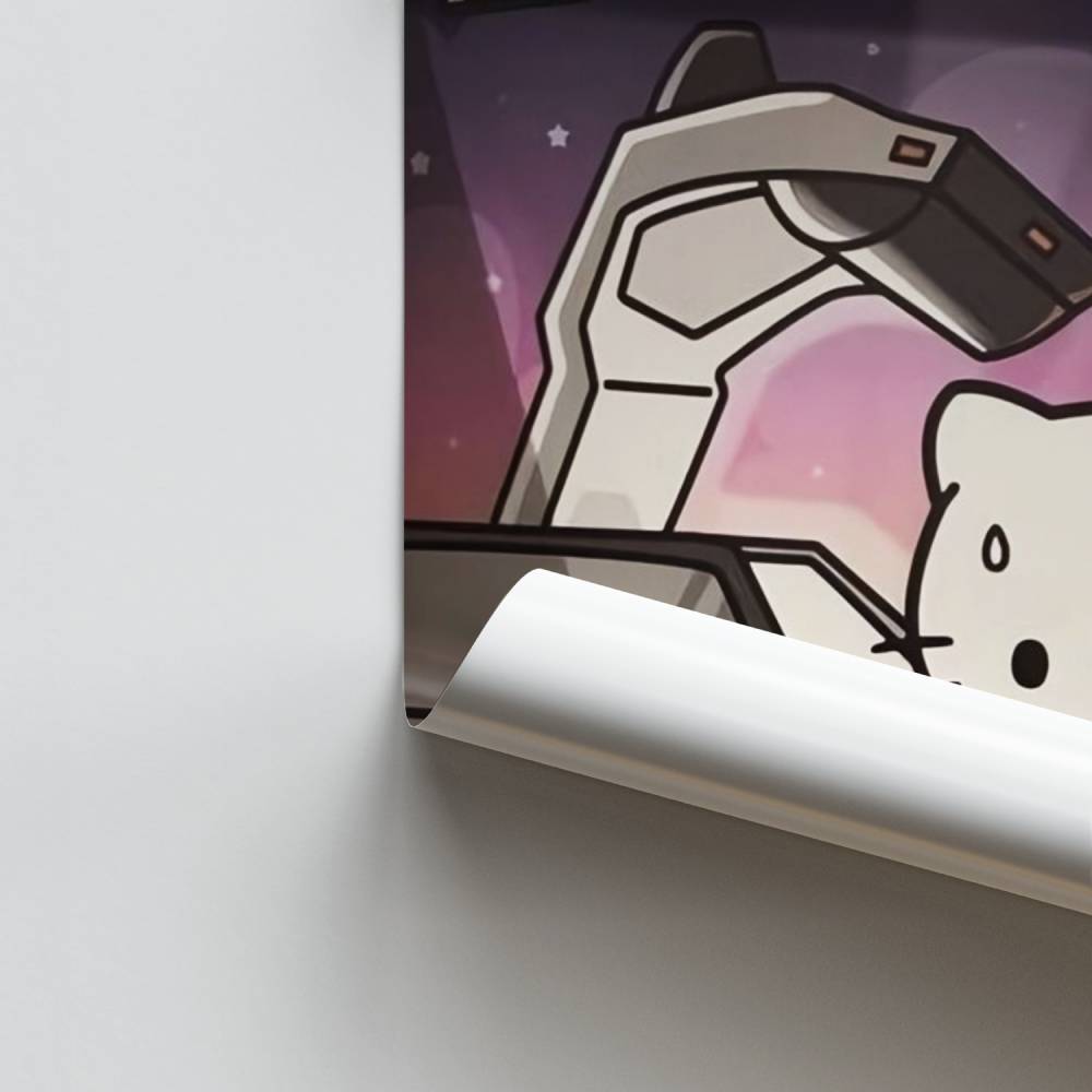 Terug naar de toekomstige Kawaii-poster