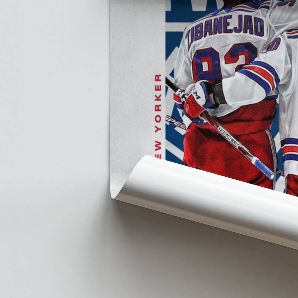 Poster van het New Yorkse hockeyduo