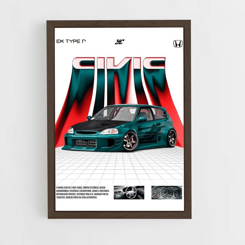 honda-1 cadre Bois foncé