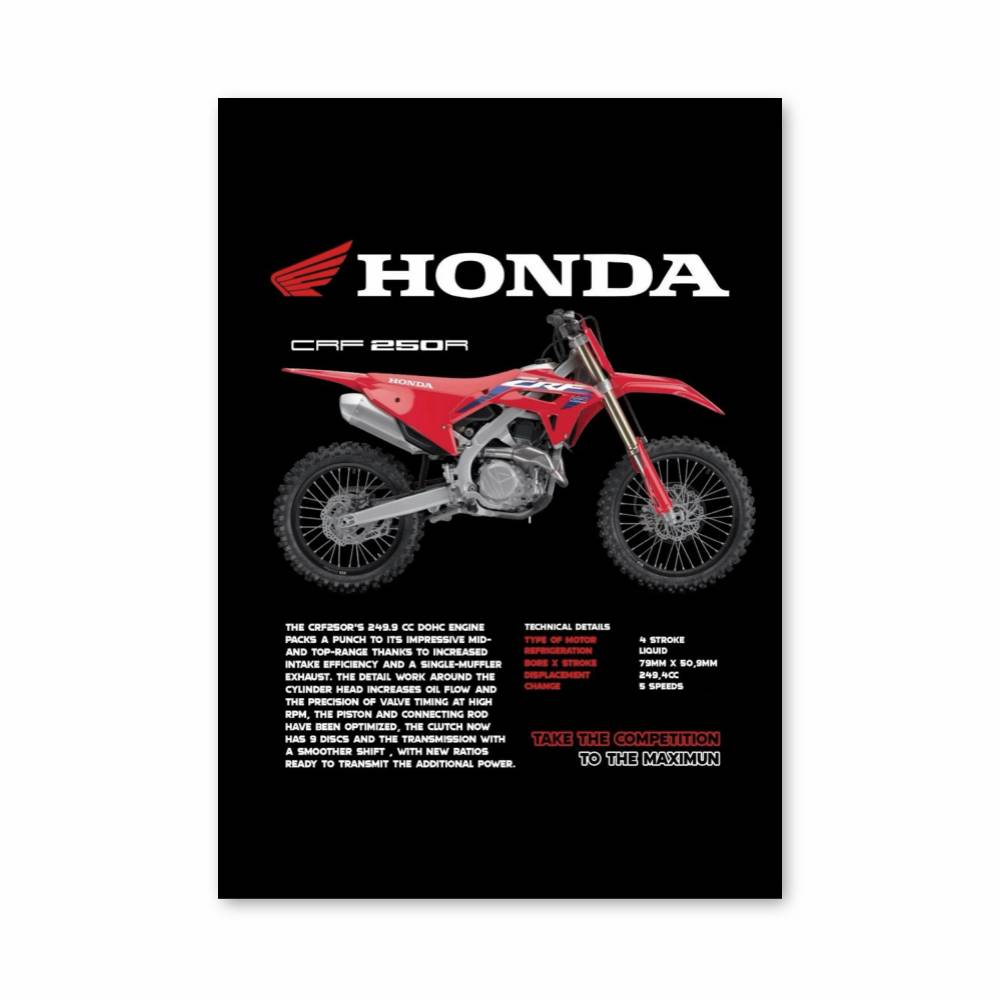 Poster Honda CRF250R Racing