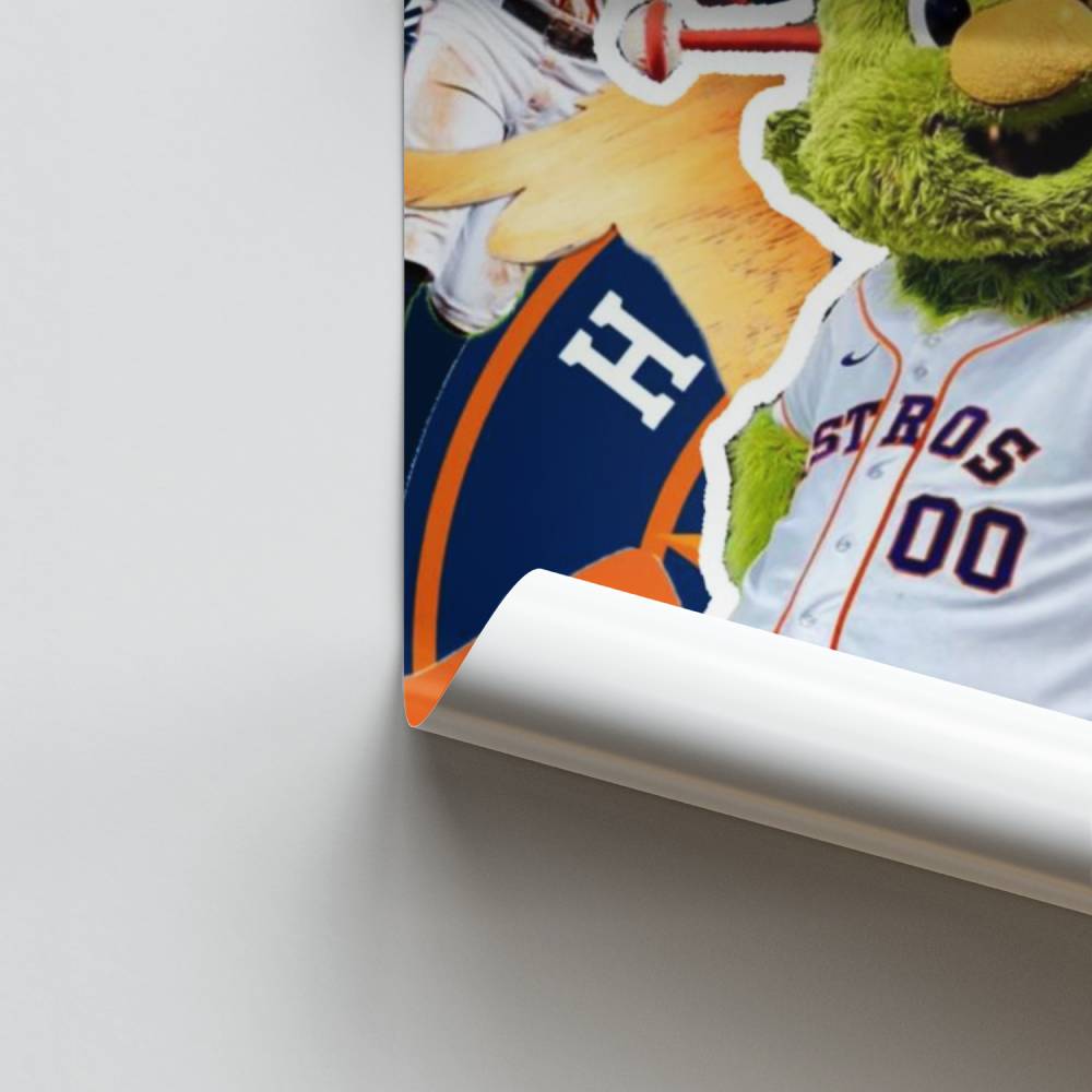 Astros-poster van de ruimtestad