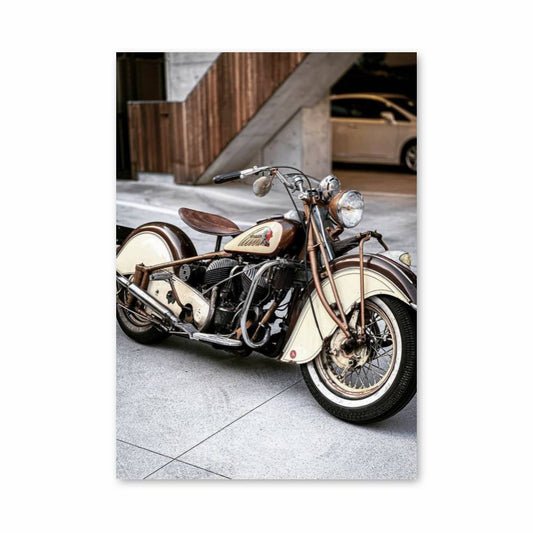 Poster Vintage Indian Motorcycle