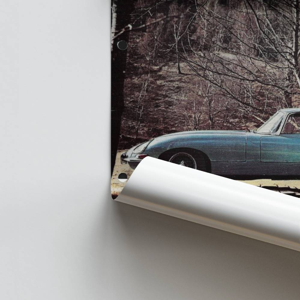 Poster Jaguar Évasion Vintage