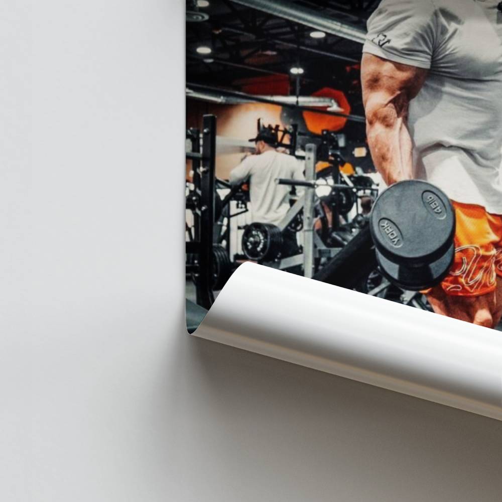 Poster voor intensiteit van bodybuilding