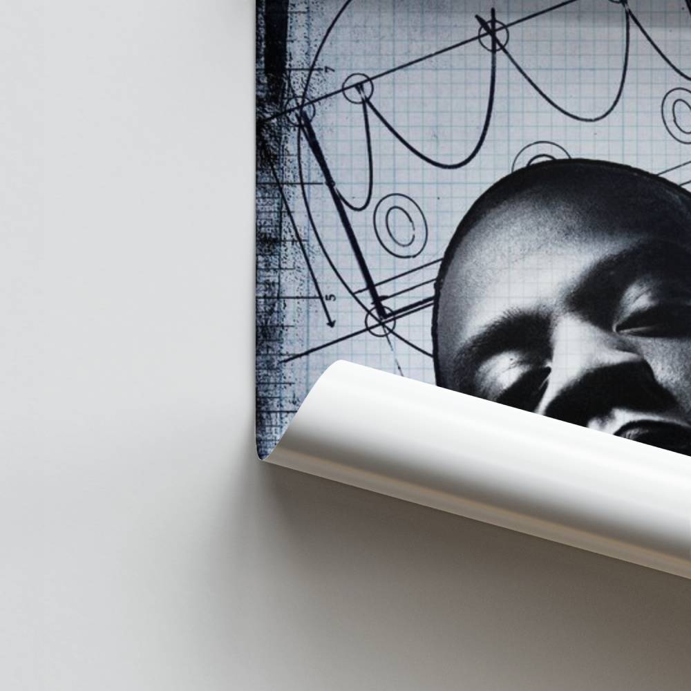 Kroon blauwdruk poster