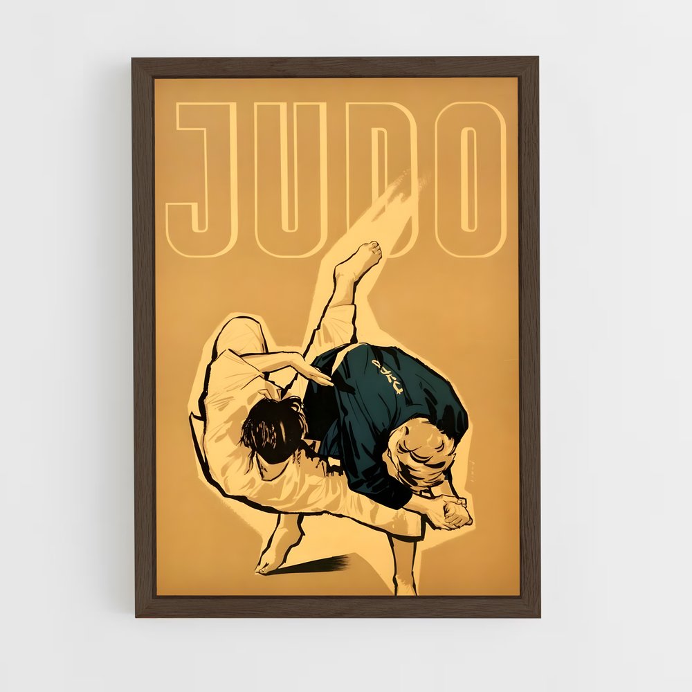 judo-2 cadre Bois foncé