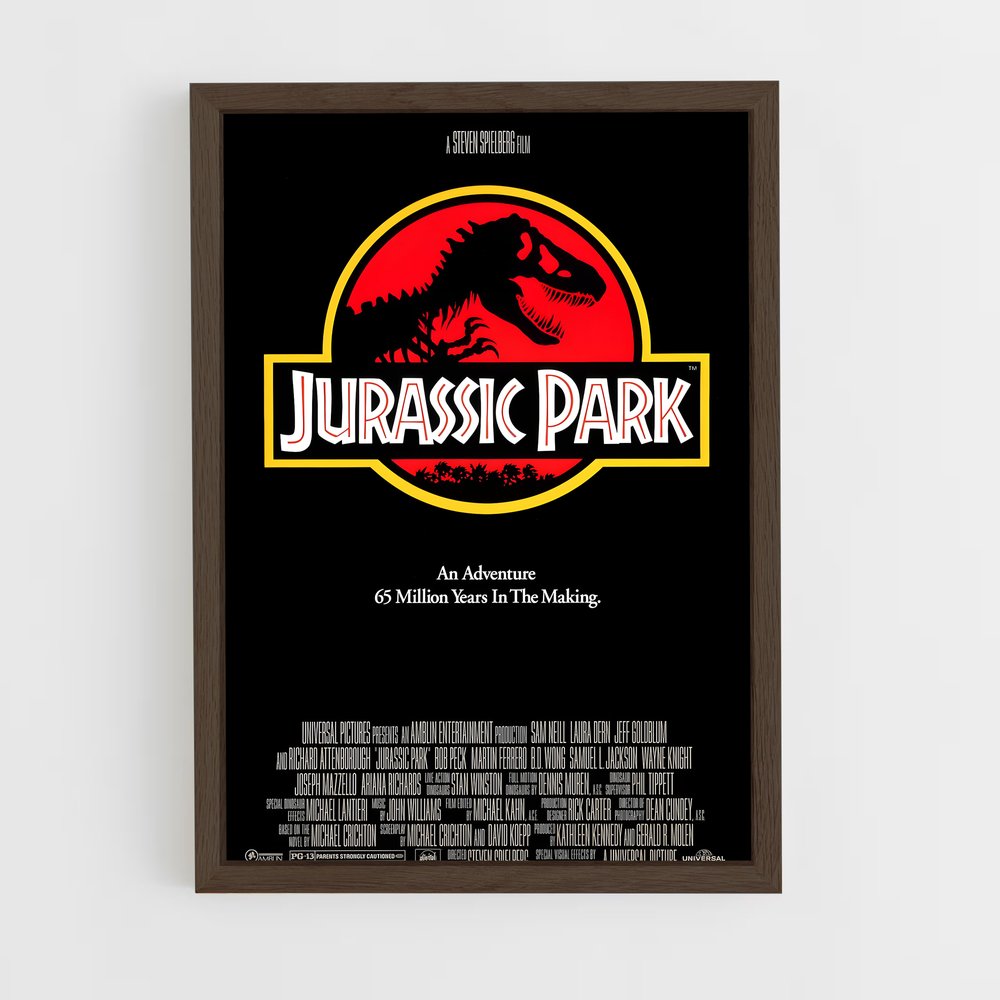 jurassic-park-2 cadre Bois foncé