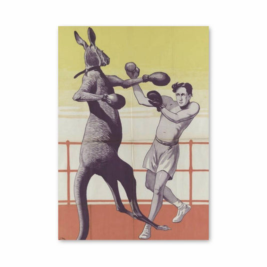 Poster Boxe Kangourou