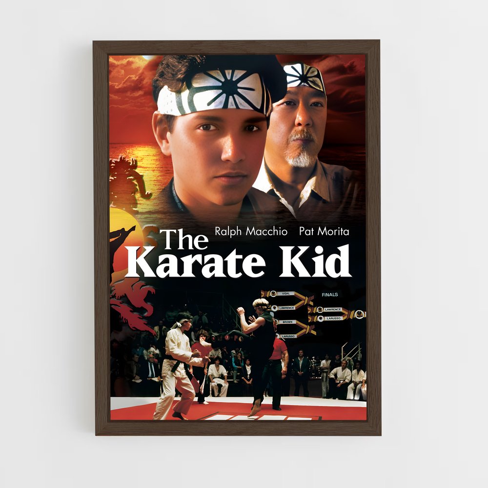 karate-kid-3 cadre Bois foncé