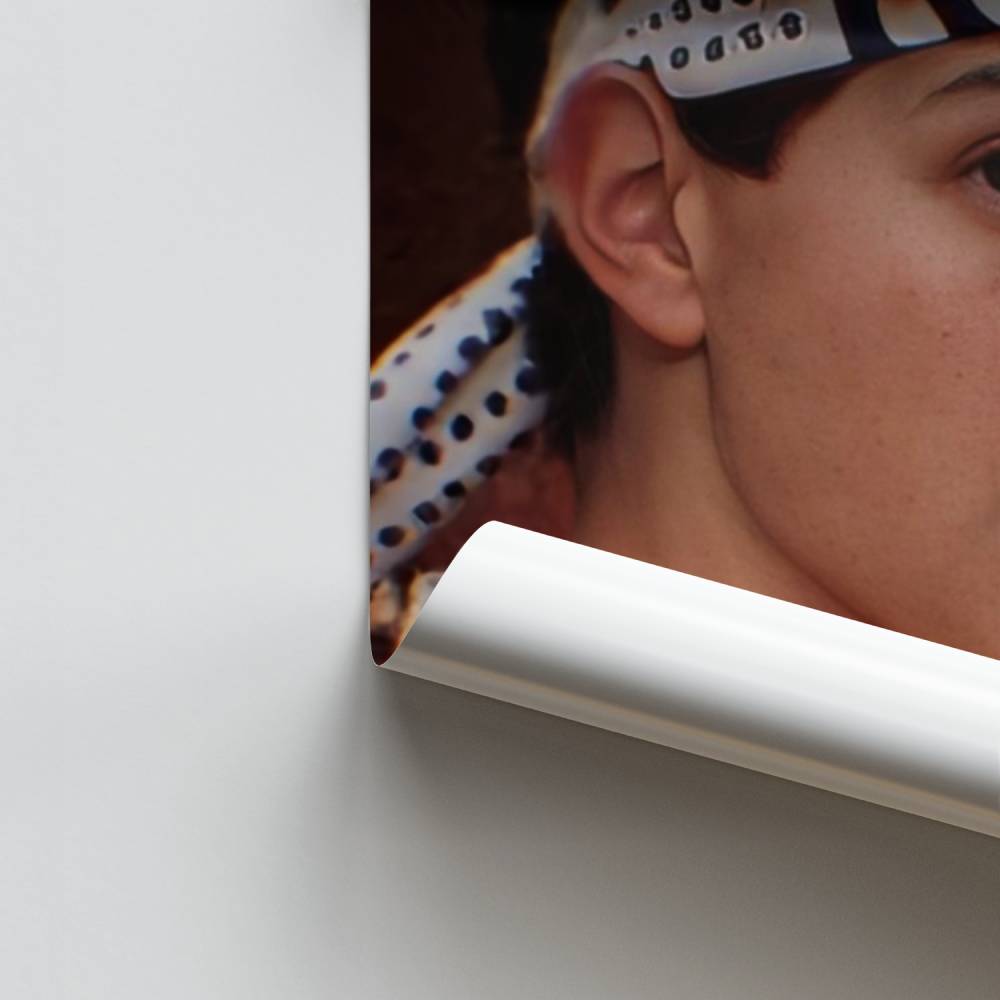 Jonge witte bandposter