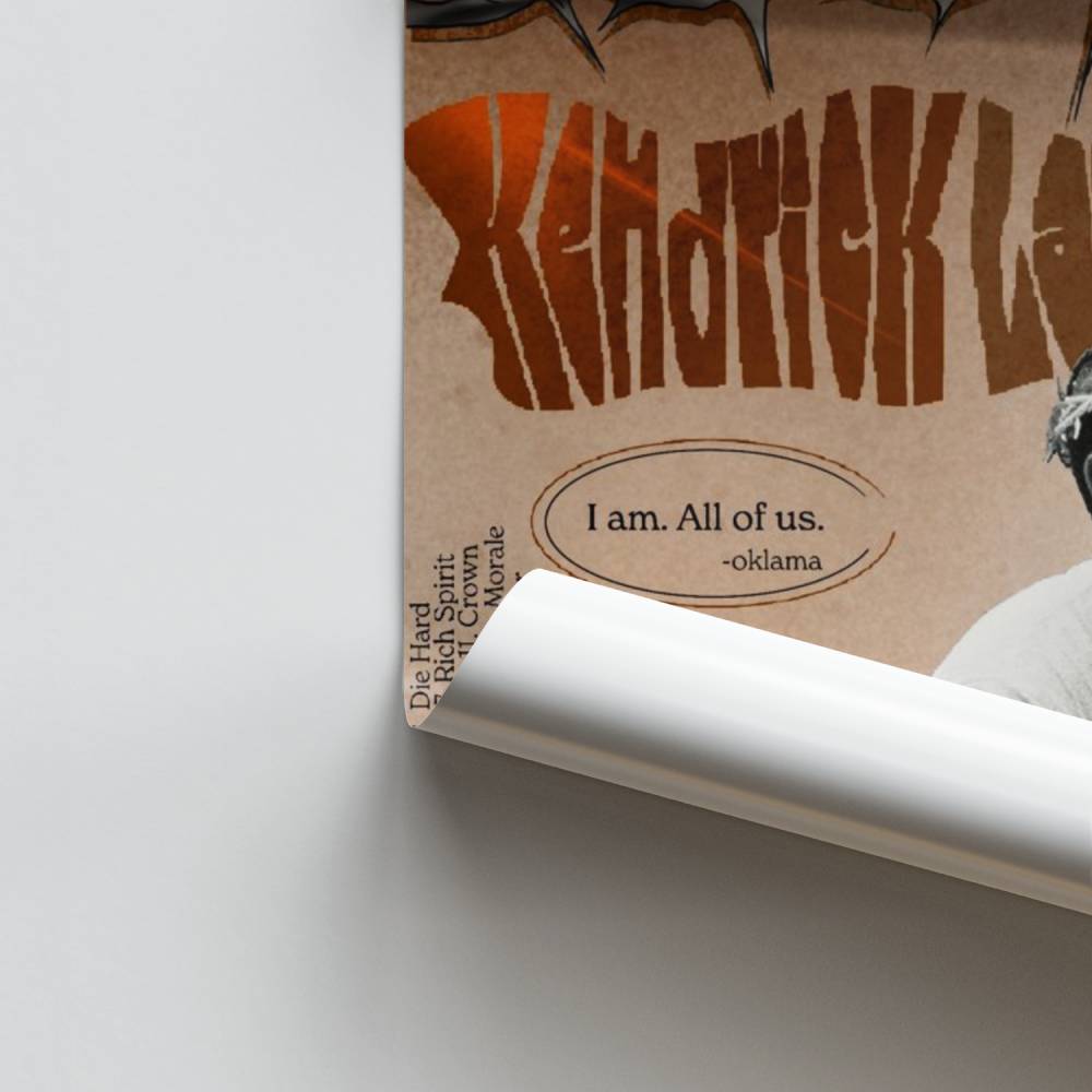 Poster Mr. Morale en de grote steppers