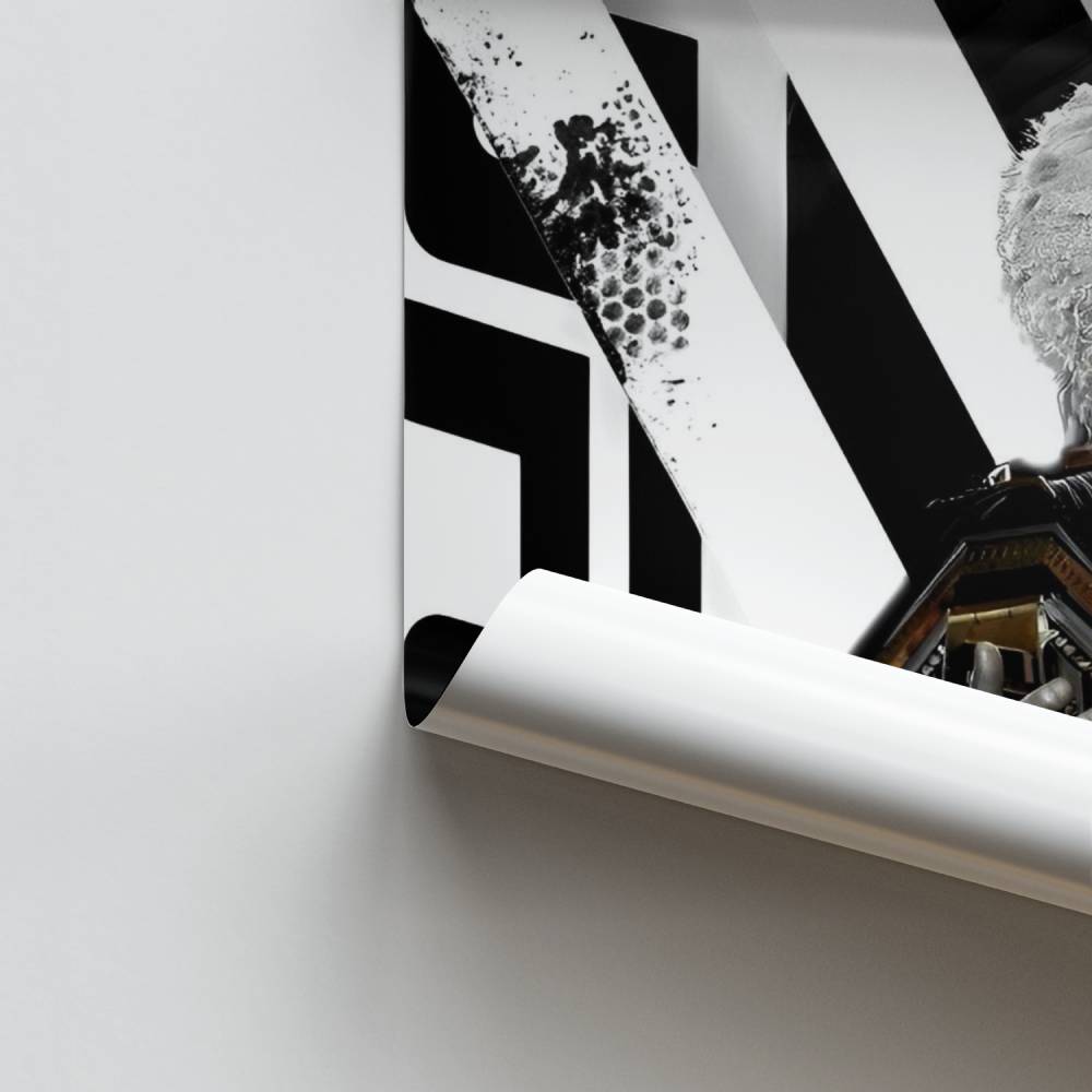 Ongeslagen krijger-poster